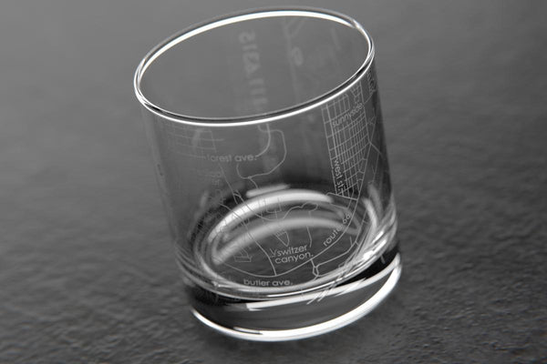 Flagstaff AZ Map Rocks Glass