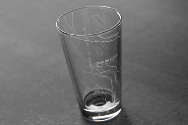 Topography Maps Pint Glass