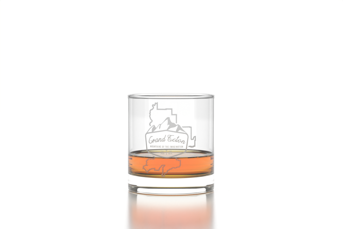 Grand Teton Rocks Glass