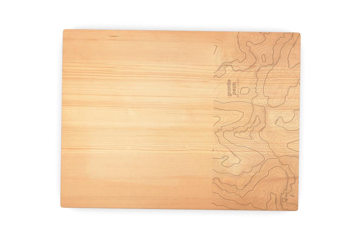Topography Maps 9x12 Cutting Board