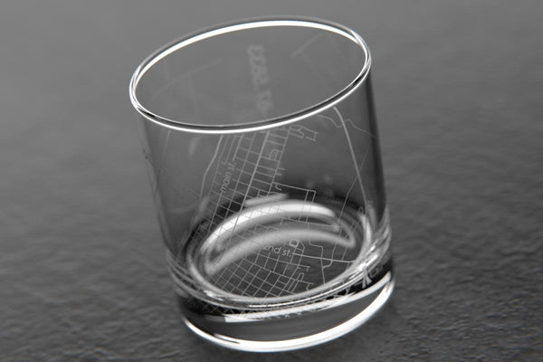 Henderson KY Map Rocks Glass