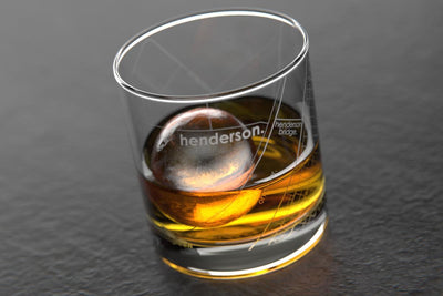 Henderson KY Map Rocks Glass