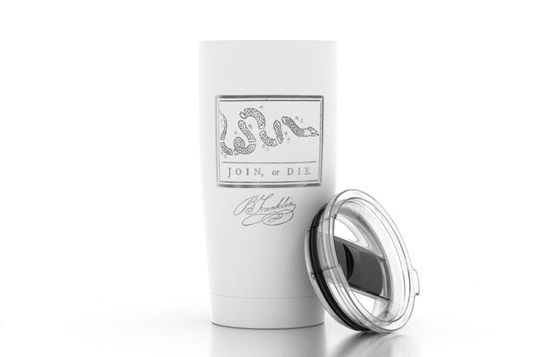 Join or Die - Etched 20 oz Insulated Pint Tumbler