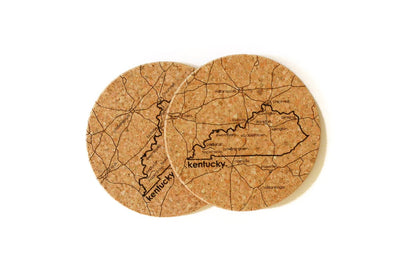 Kentucky - Cork Coaster Pair