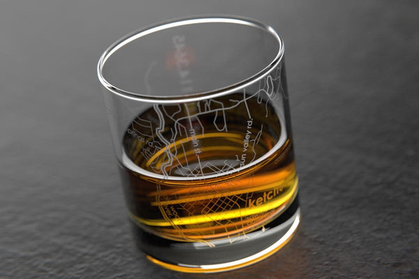 Ketchum ID Map Rocks Glass