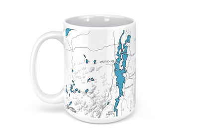 Lake Champlain Map Mug - 15oz