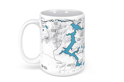 Lake Coeur D'Alene Map Mug - 15oz