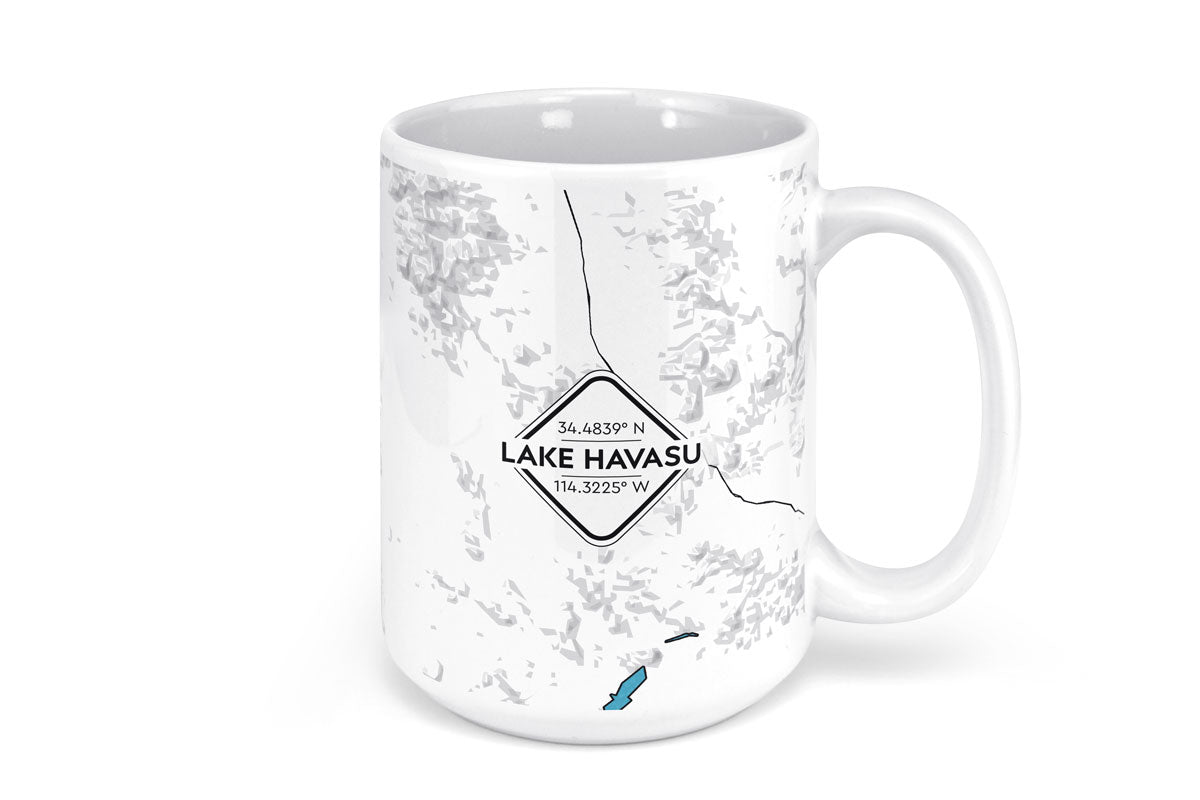 Lake Havasu Map Mug - 15oz