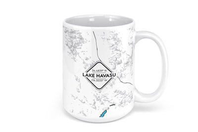 Lake Havasu Map Mug - 15oz