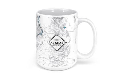 Lake Shasta Map Mug - 15oz