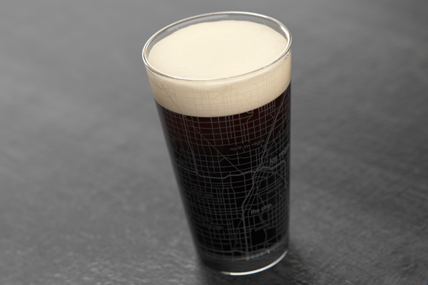 Las Vegas Map Pint Glass