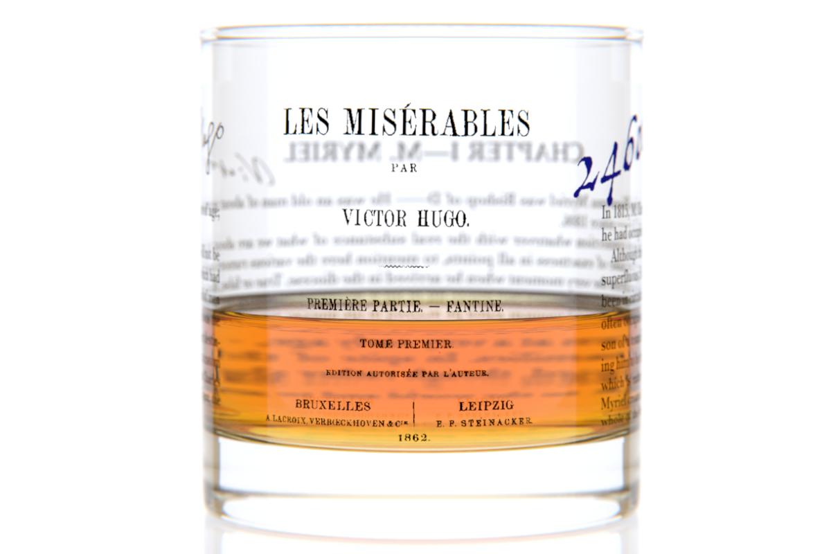 Les Miserables - Hugo Rocks Glass