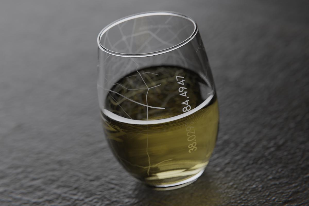 Lexington KY Map Stemless Wine Glass - Well Told