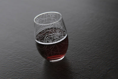 London 26.2 - Marathon Map Stemless Wine Glass