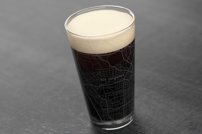 Los Angeles Map Pint Glass