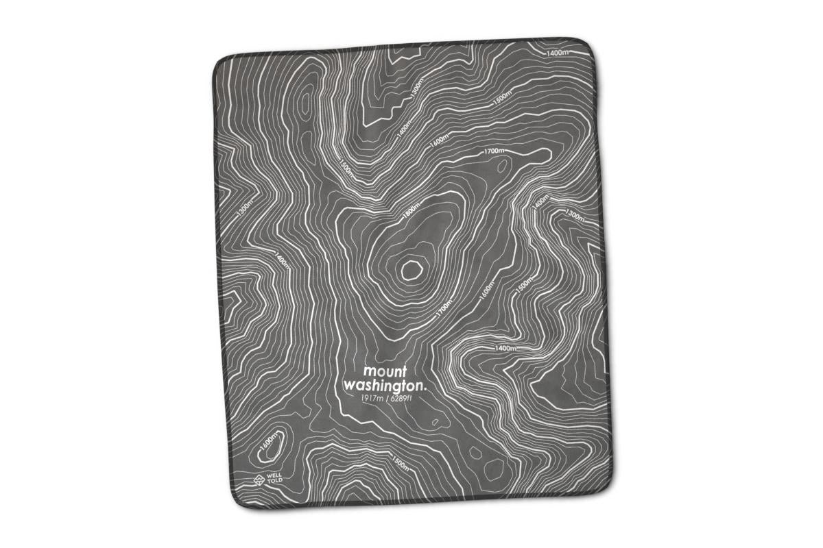 Topography Map Blanket