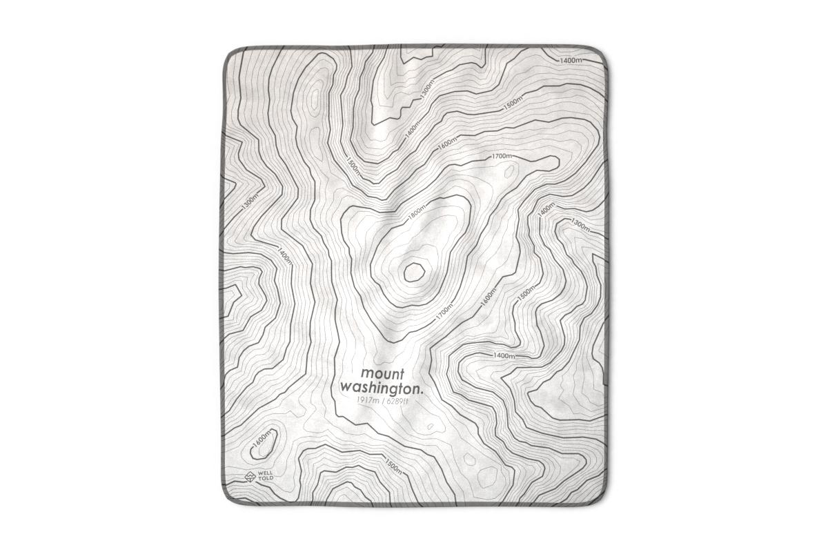 Topography Map Blanket