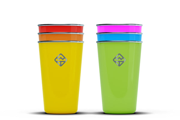 TAL Color Changing REUSABLE Tumblers & Straws Set 4 Pack Cold Cups