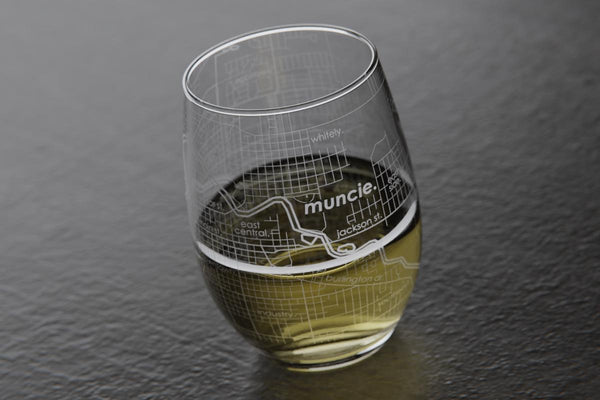 Small Town USA Stemless Wine Glass