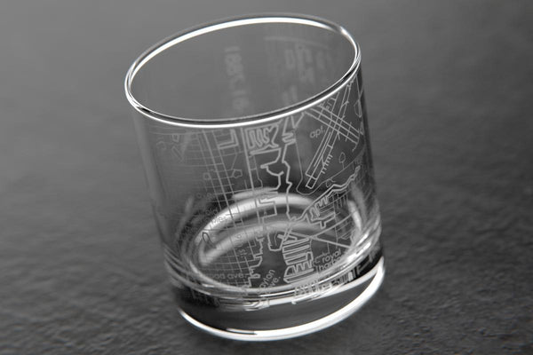 Naples FL Map Rocks Glass