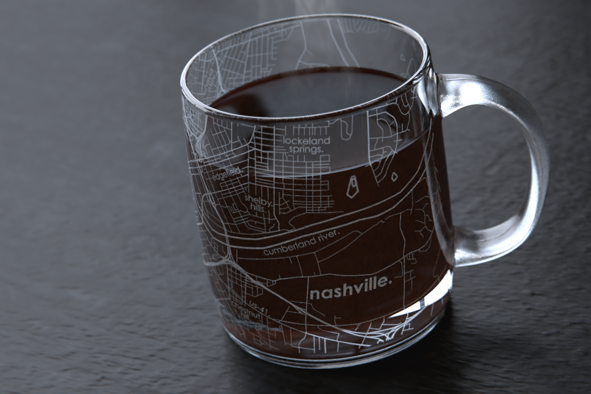 Nashville Map Coffee Mug