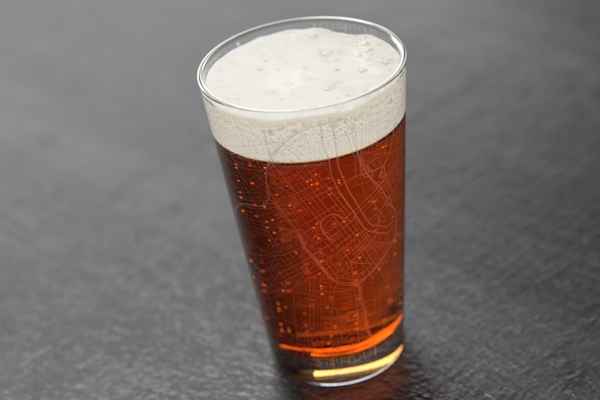 Nashville Map Pint Glass