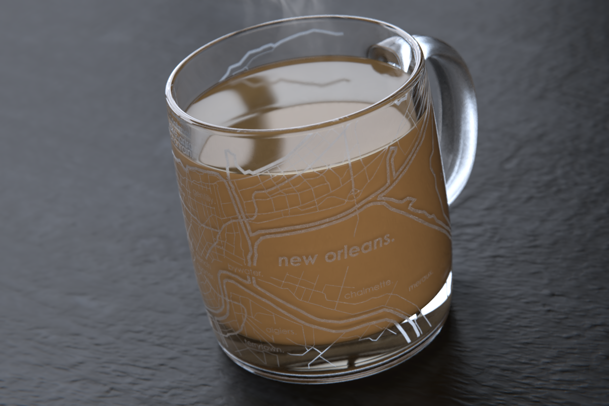 New Orleans Map Coffee Mug