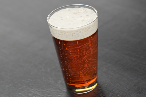 New Orleans Map Pint Glass