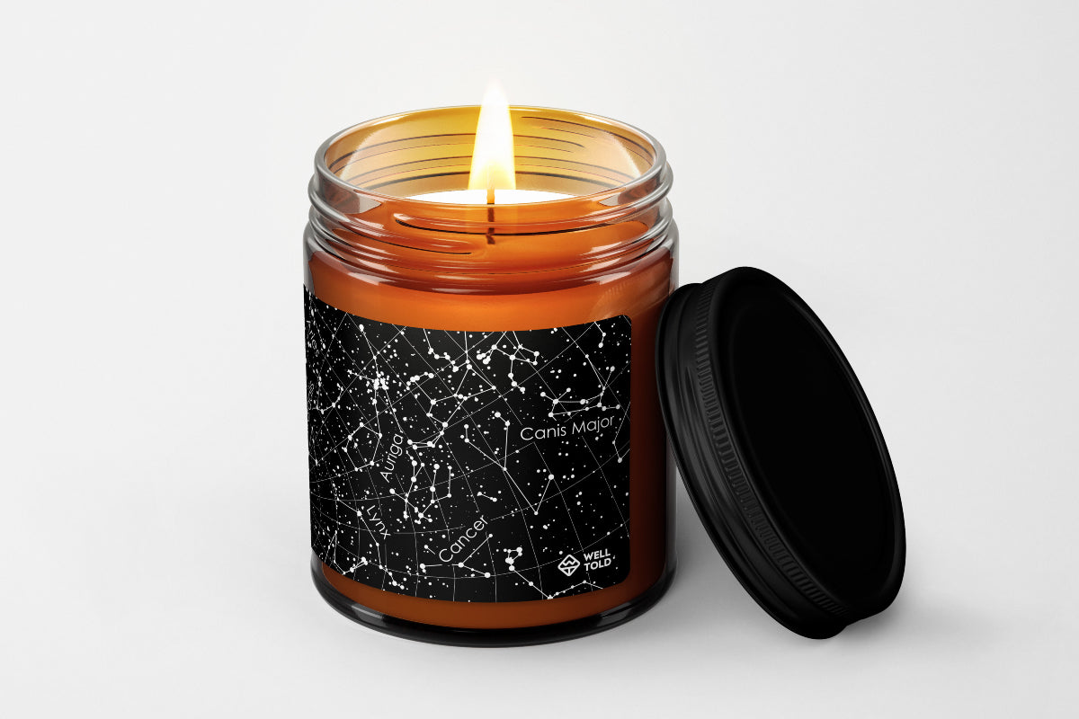 Custom Night Sky Candle - Amber