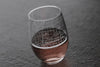 Oklahoma City OK Map Stemless Wine Glass