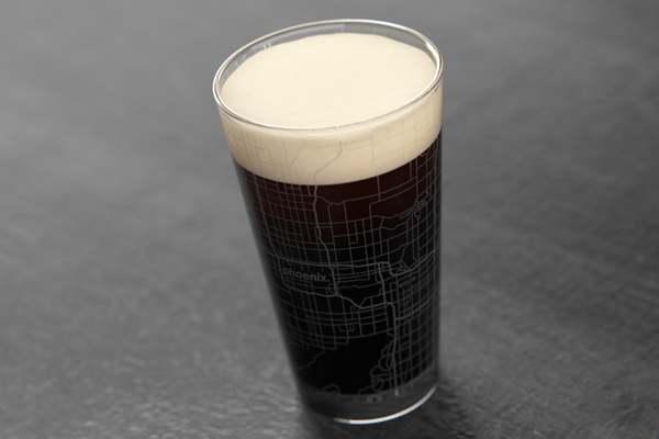 Phoenix Map Pint Glass