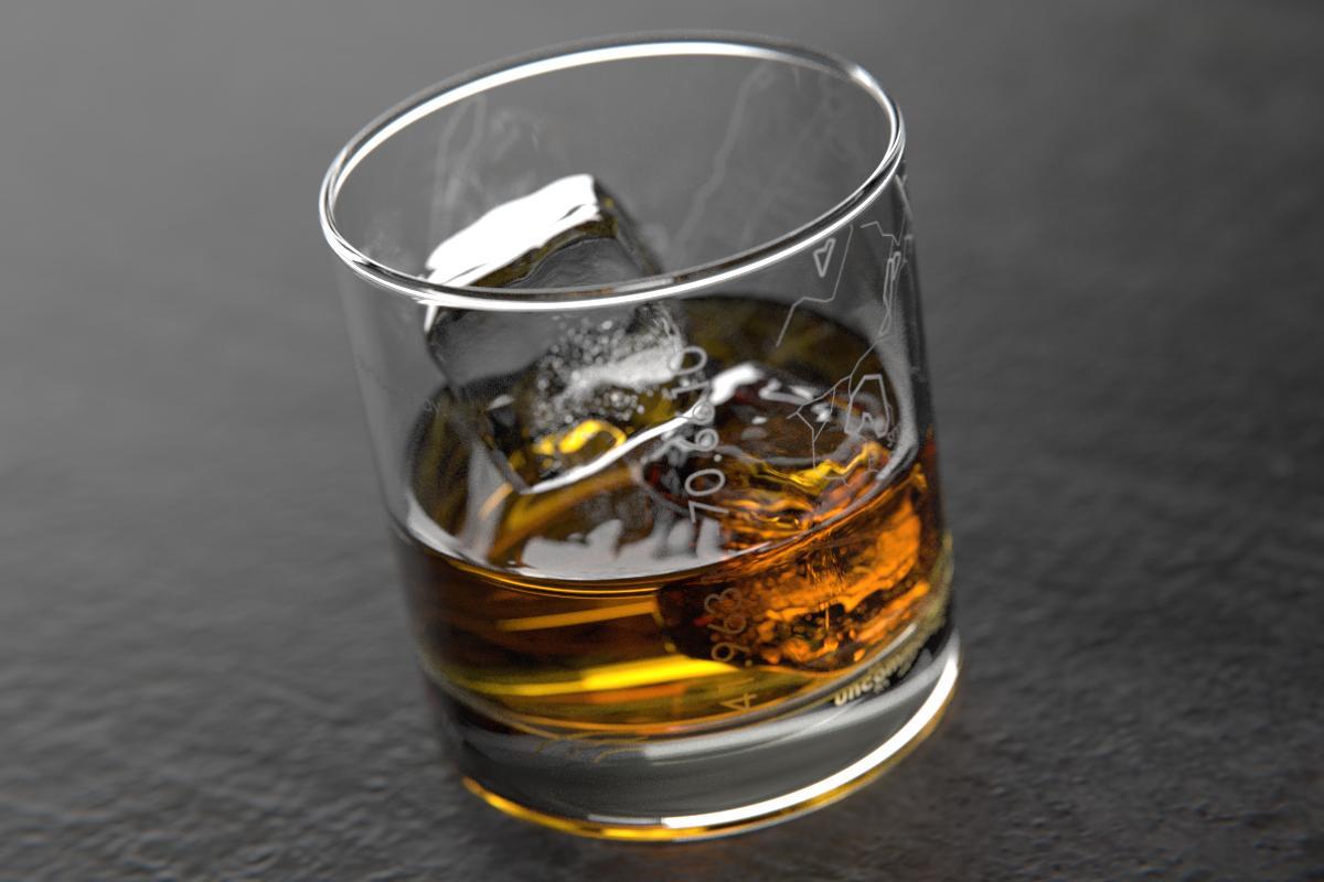 Plymouth MA Map Rocks Glass