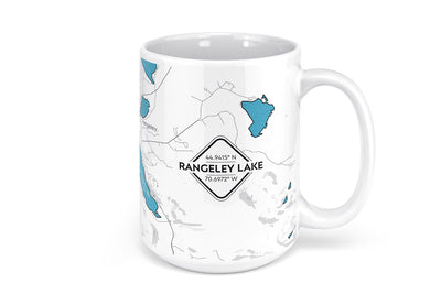 Rangeley Lake Map Mug - 15oz