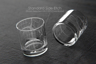 Custom engraved whiskey glasses