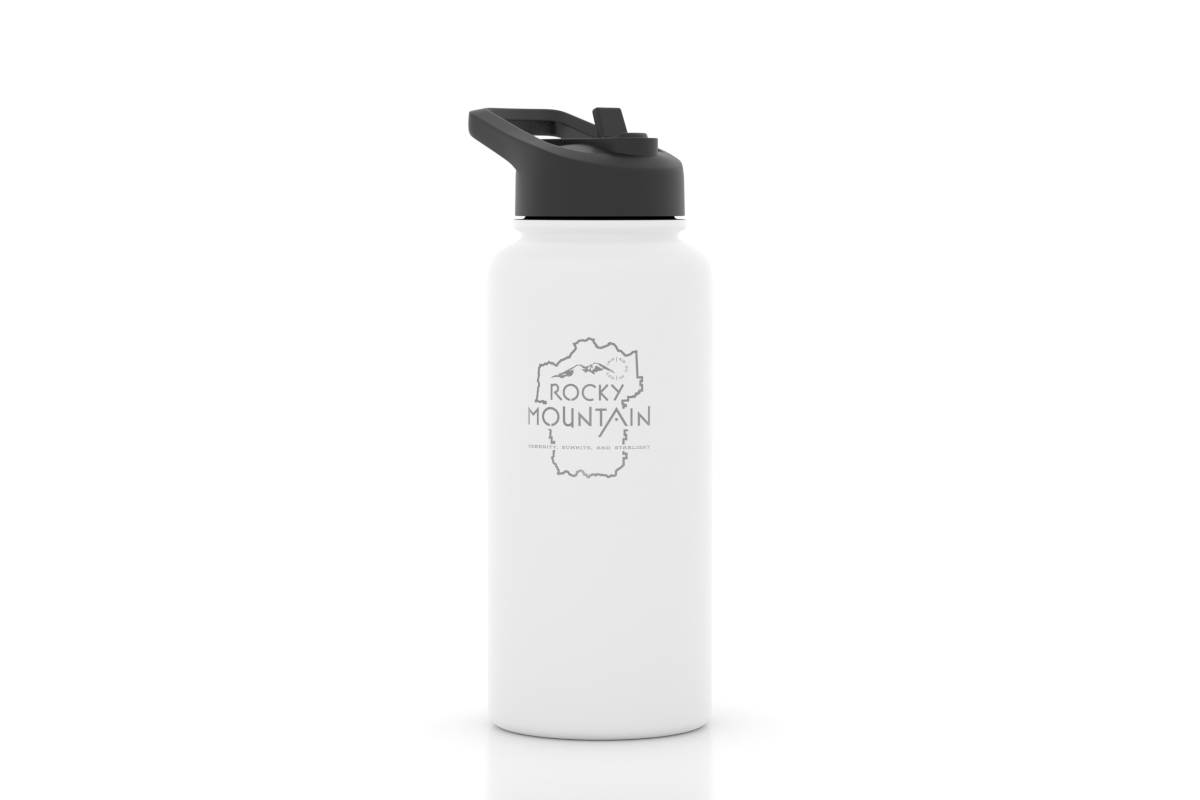Custom Rocky Mountain 32 Oz Insulated Water Bottles