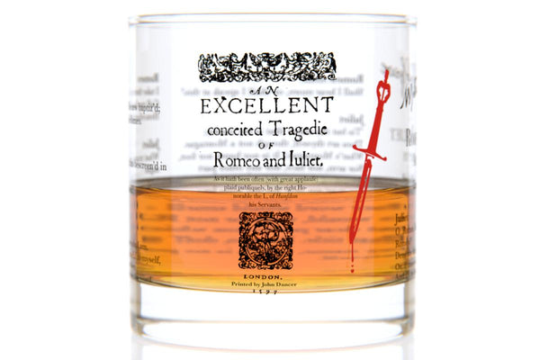 Romeo and Juliet - Shakespeare Rocks Glass