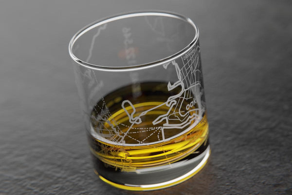 San Francisco Map Rocks Glass