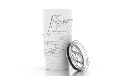 Marathon Map 20 oz Insulated Pint Tumbler