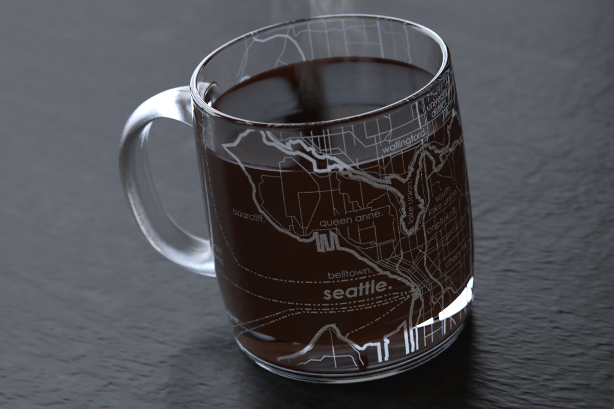 Seattle Street Map Coffee Mug