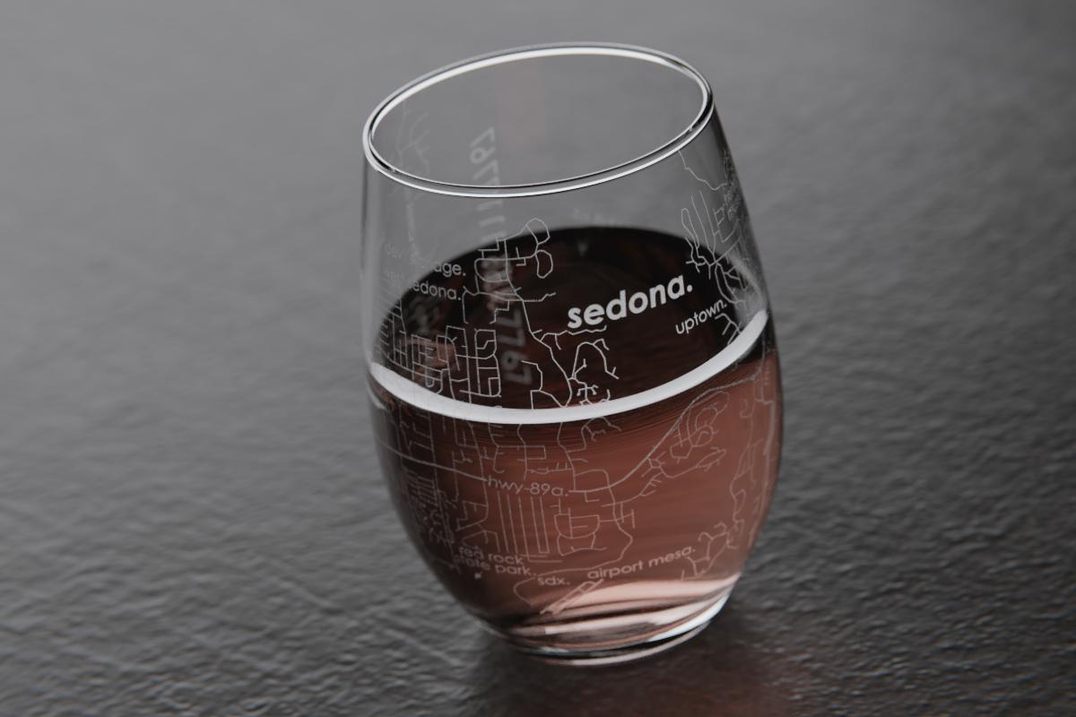 Burgundy Region Map Riedel Crystal Stemless Wine Glass - Well Told