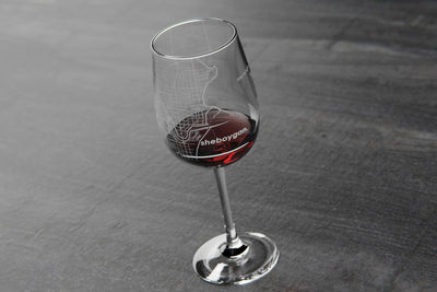 Custom stem wine glass