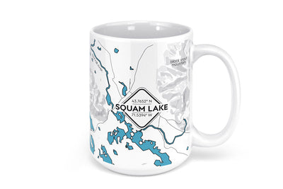 Squam Lake Map Mug - 15oz
