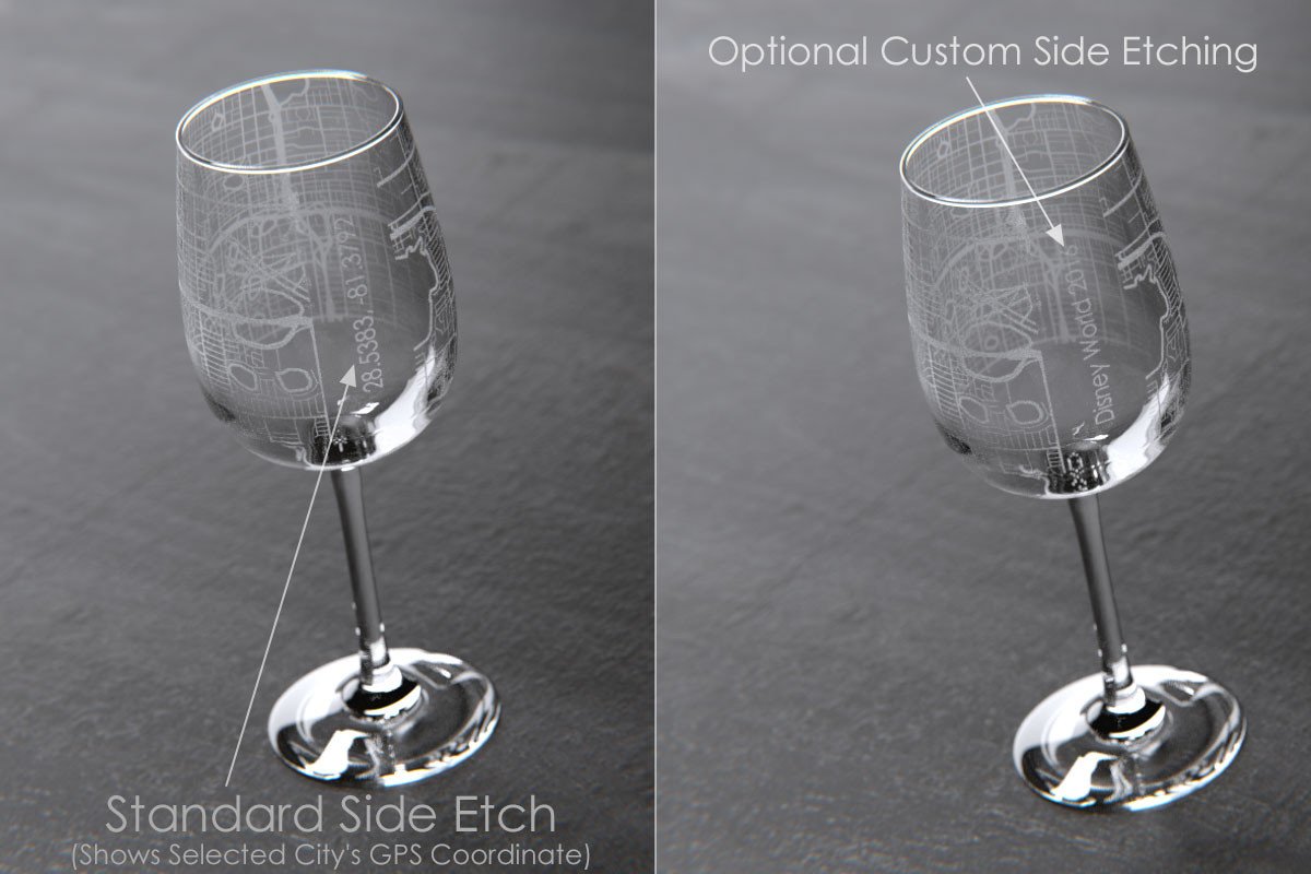 Personalized 20 oz stemless wine glass - Customizable Photo