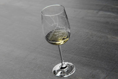 Custom stem wine glass