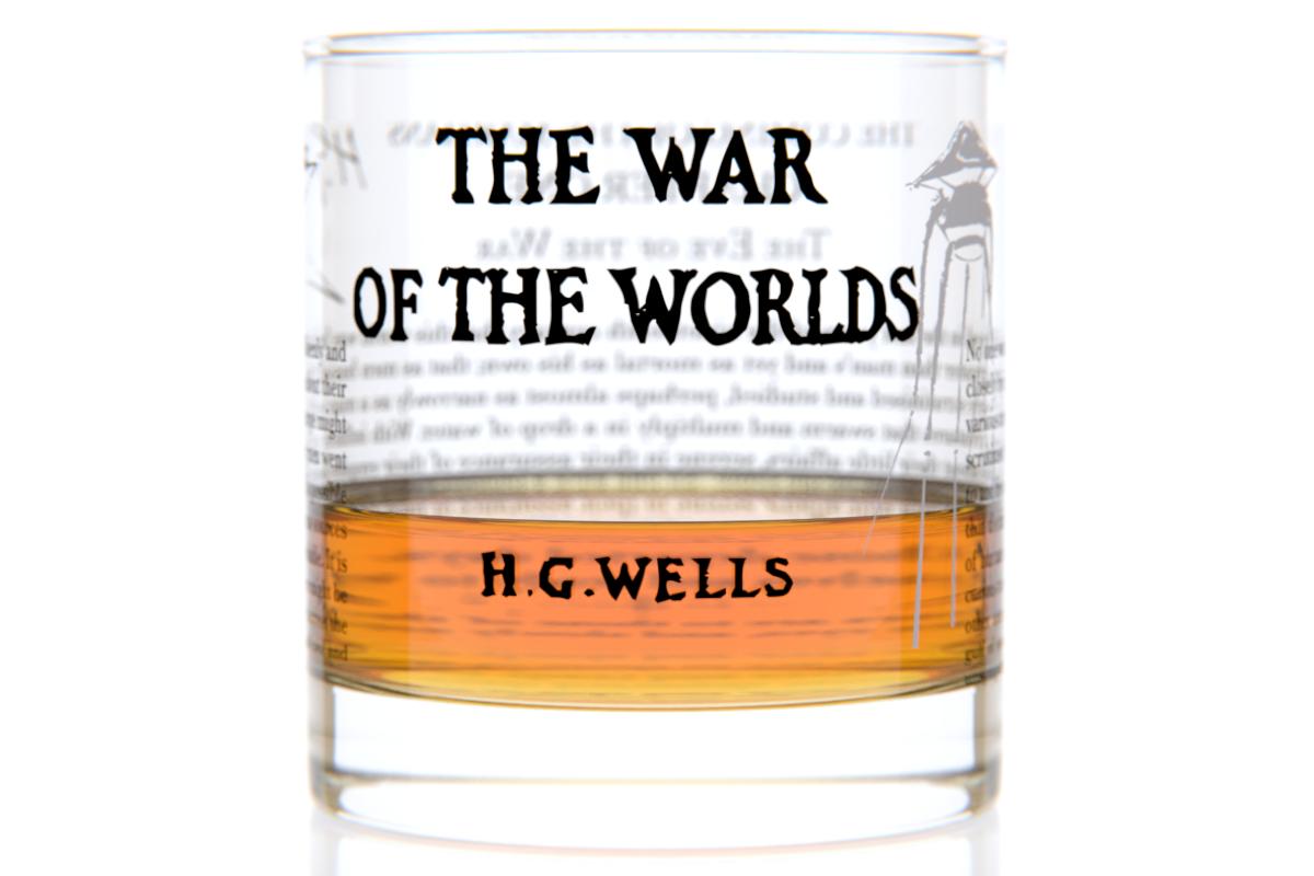 The War of the Worlds - H.G. Wells Rocks Glass