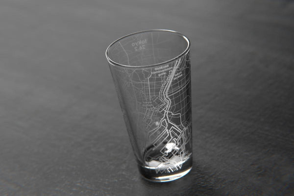 Tokyo 26.2 Marathon Map Pint Glass