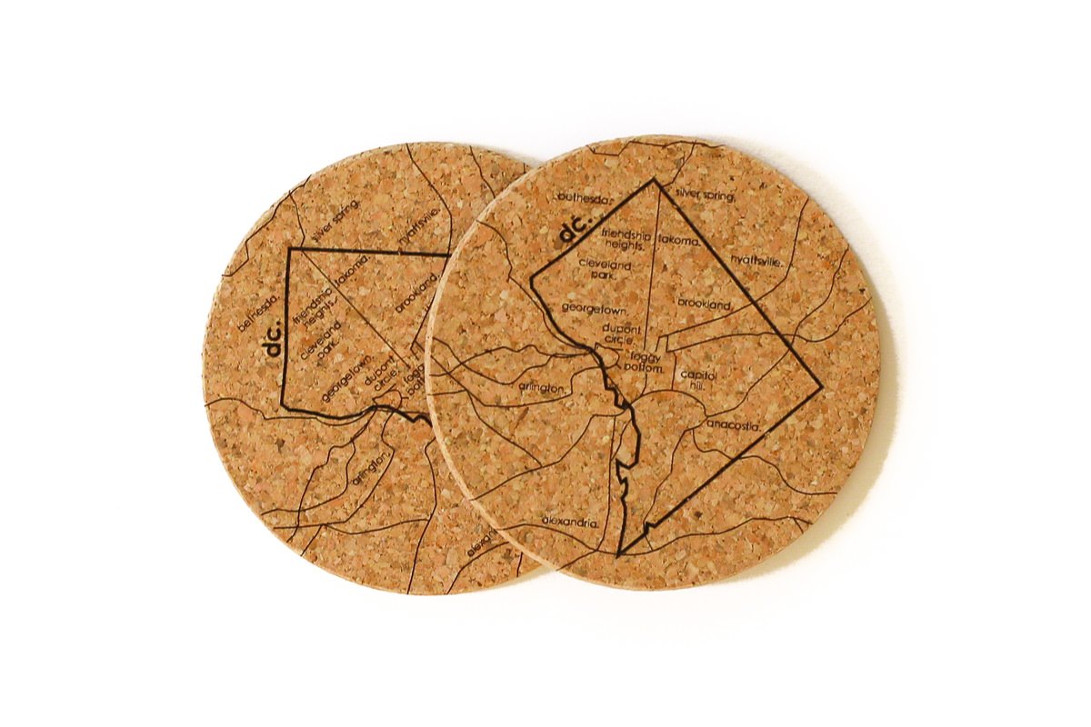 Washington DC - Cork Coaster Pair