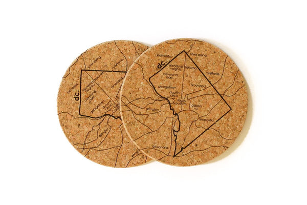 Washington DC - Cork Coaster Pair