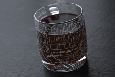 City Map Glass Coffee Mug