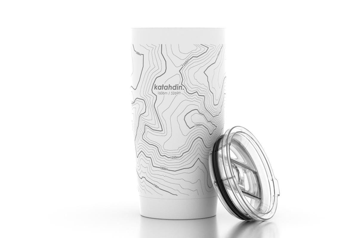 Topgraphy Map Engraved Water Bottles